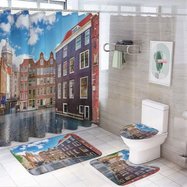 Buildings Holland on a shower curtain