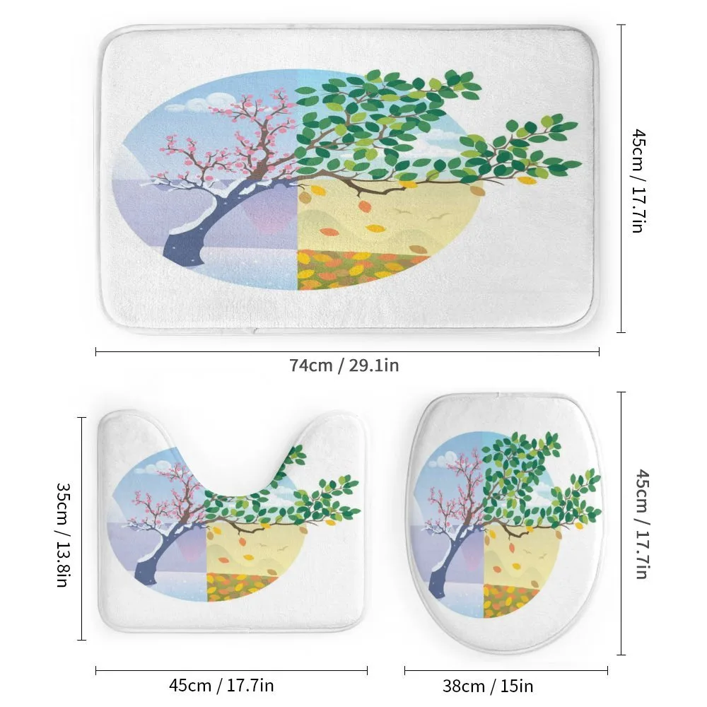 Cartoon Cycle of the Seasons — Detail 1