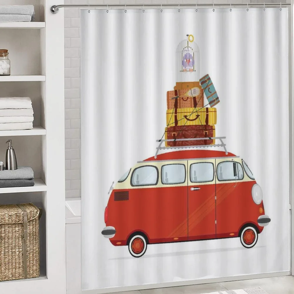 Cartoon Retro Minivan — Detail 4
