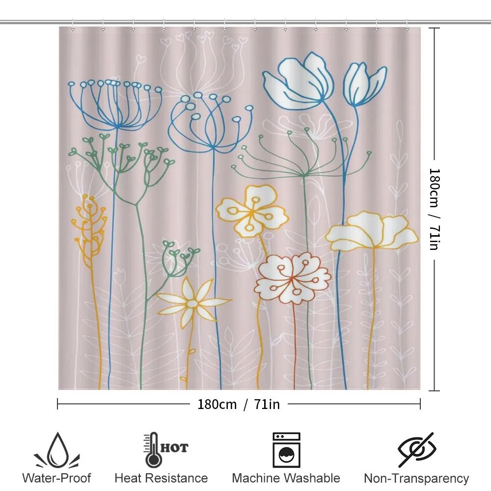 Flowers with Colorful Stems — Detail 2