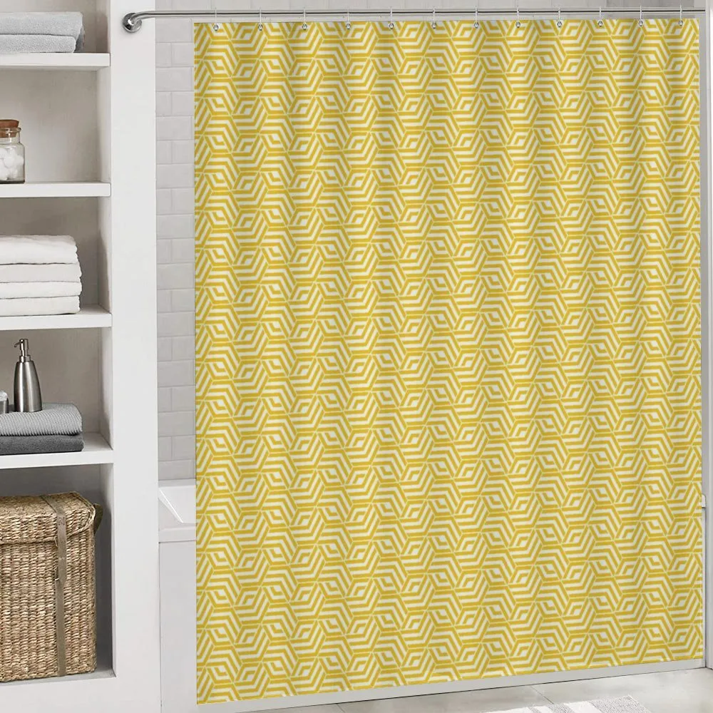 Hexagons Yellow Chevron — Detail 4