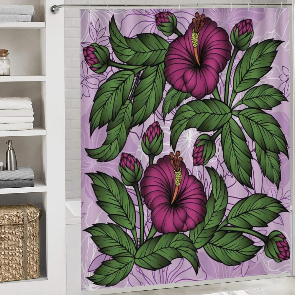 Hibiscus Blossoms Pattern — Detail 4