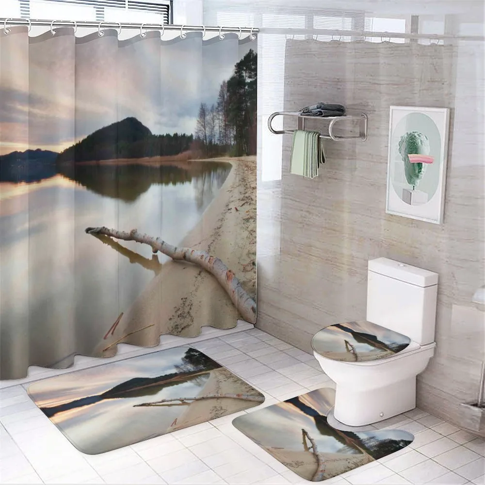 Lake Shore with Trees — Your design