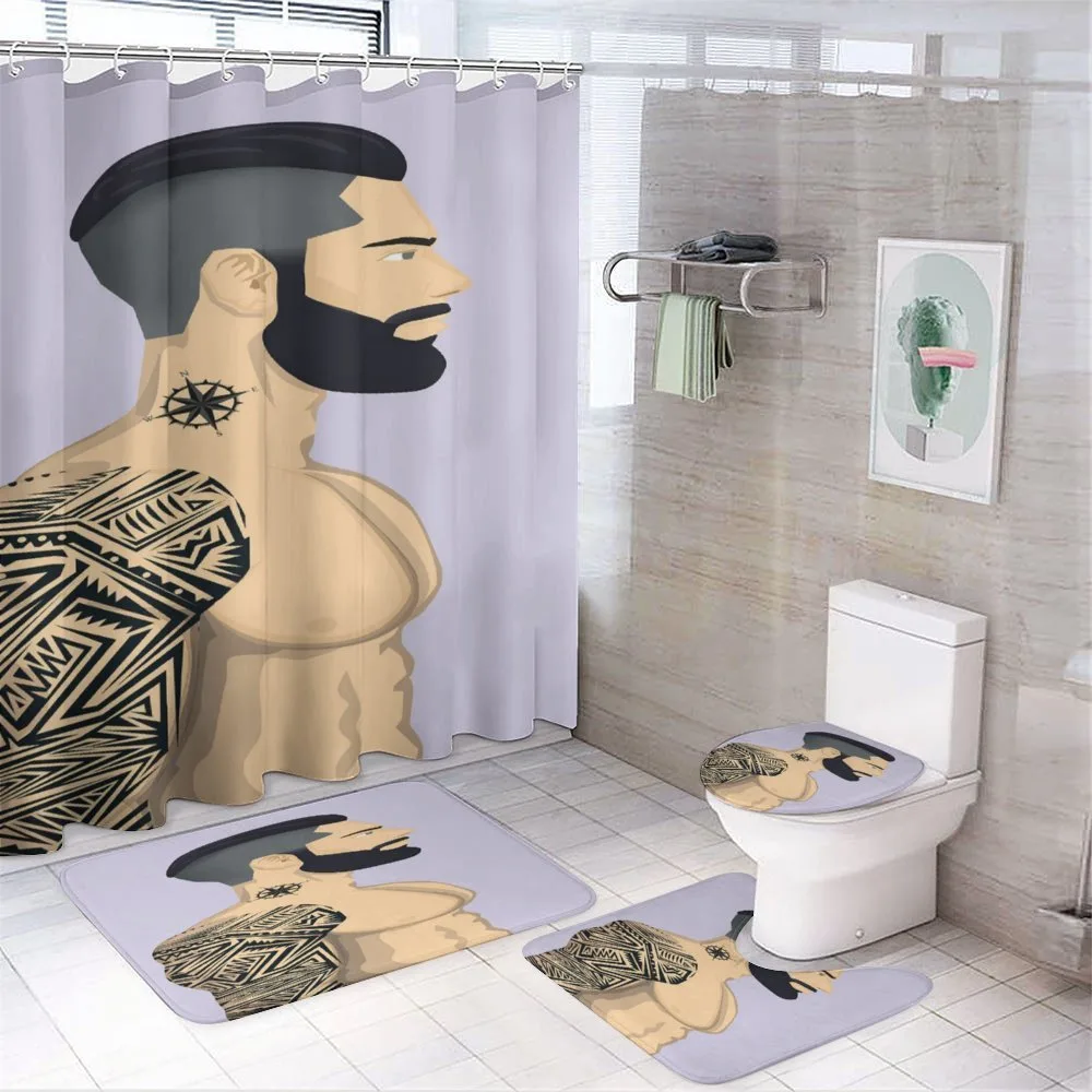 Muscular Boy with Tattoos — Your design