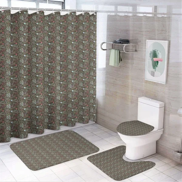 Ornamental Antique Branches on a shower curtain