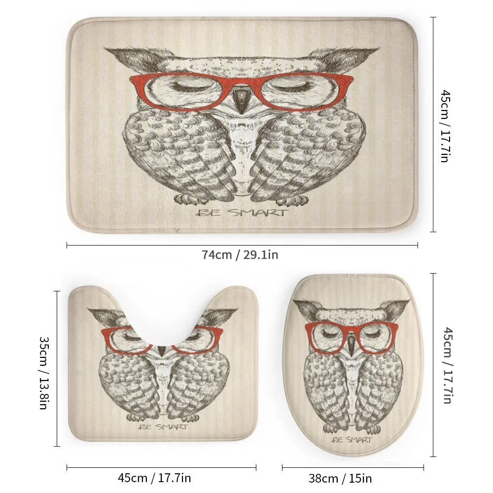 Owl with Be Smart Lettering — Detail 1