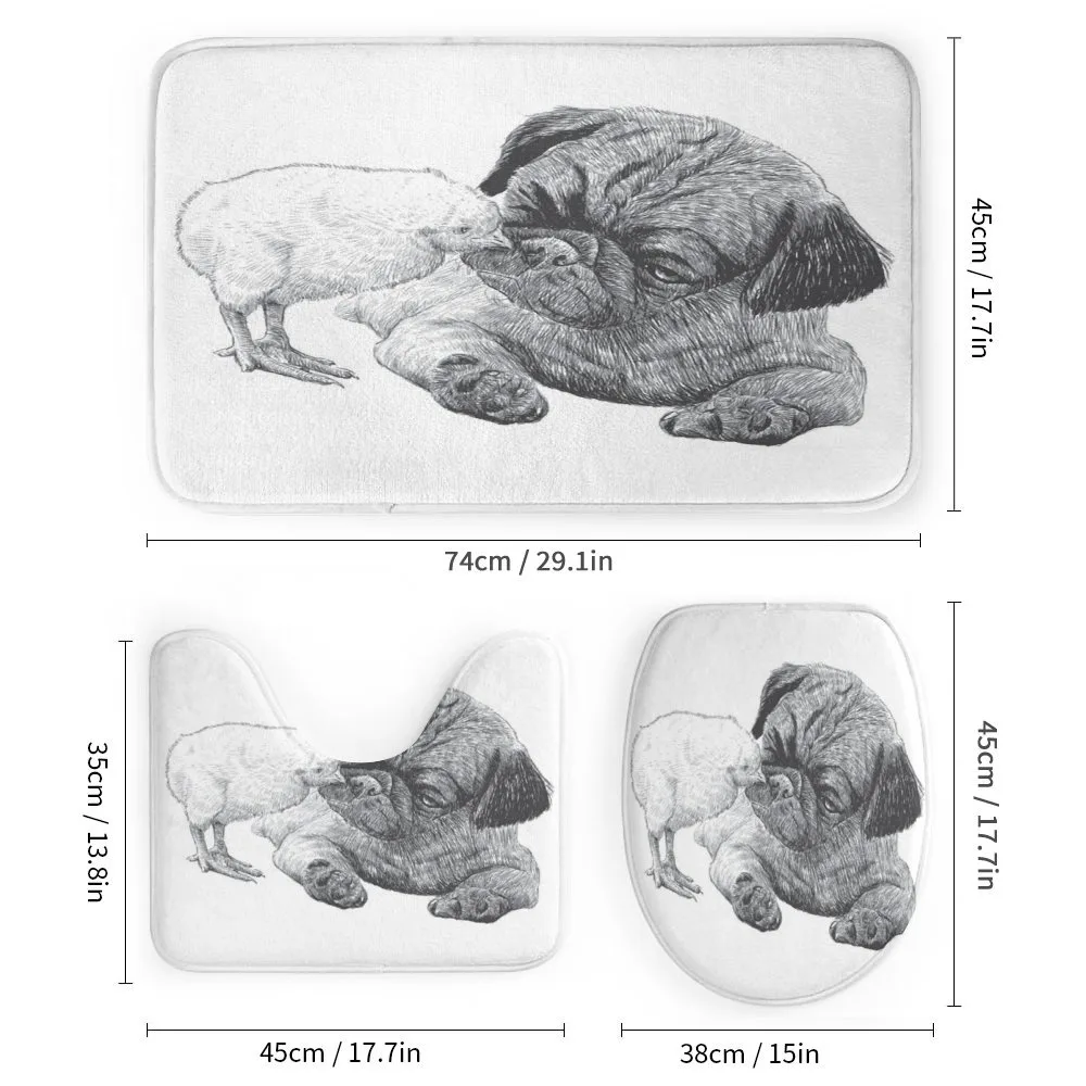Pug Little Chick Hand Drawn — Detail 1