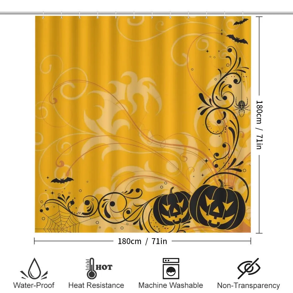 Pumpkins Bats Halloween — Detail 2