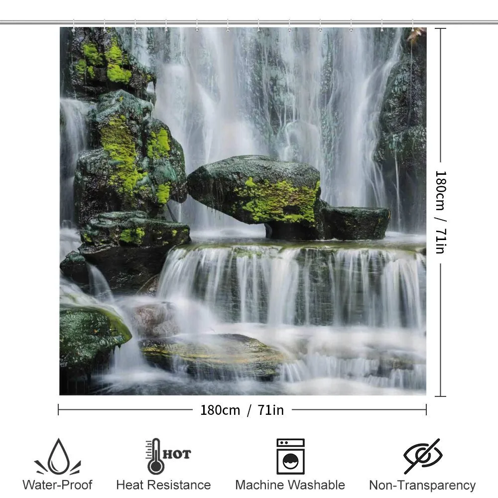 Waterfall with Rocks — Detail 2