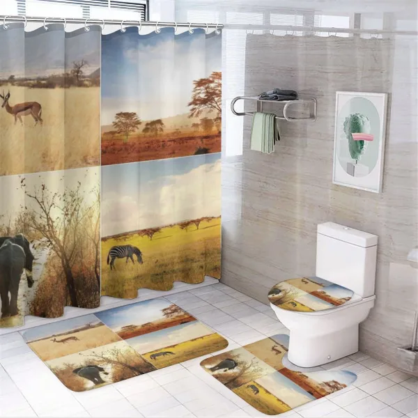 Wild Savannah Animal on a shower curtain