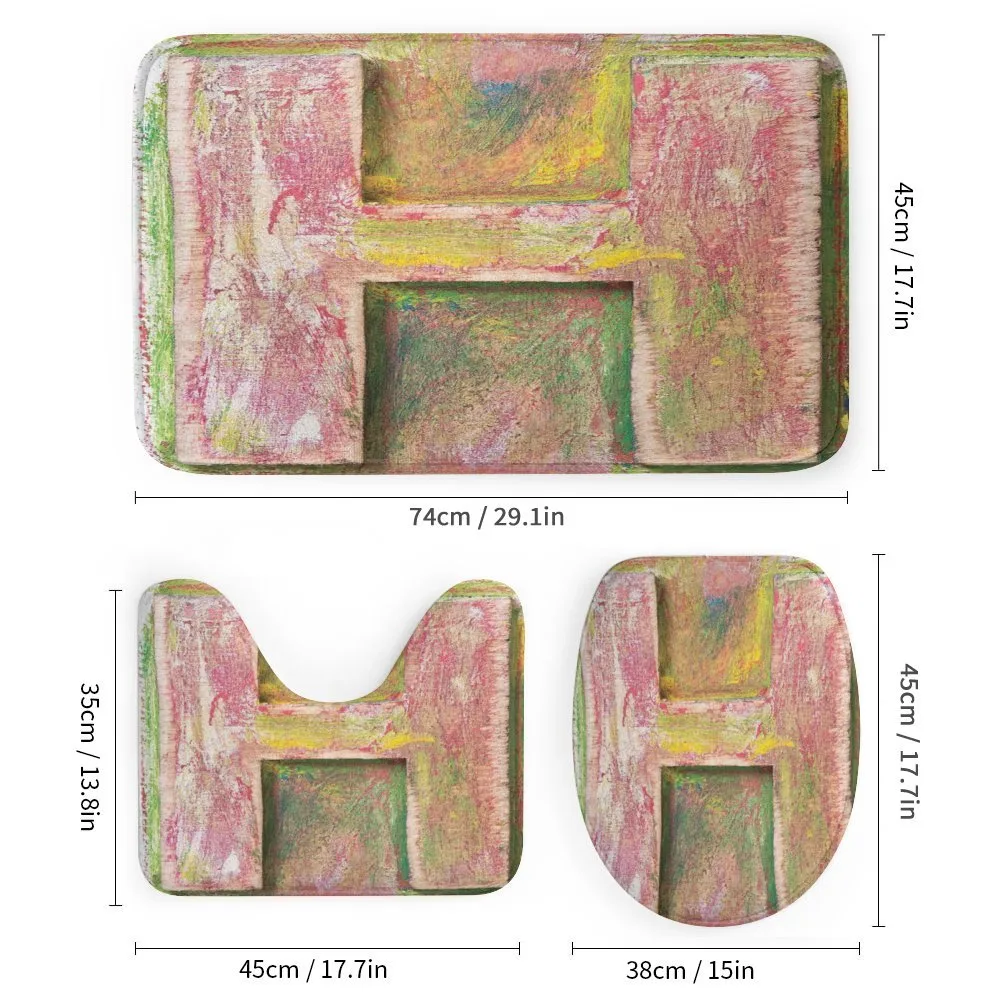 Alphabet Wooden H Sign — Detail 1