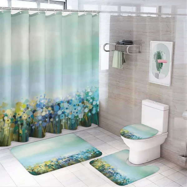 Aqua Painting Effect on a shower curtain