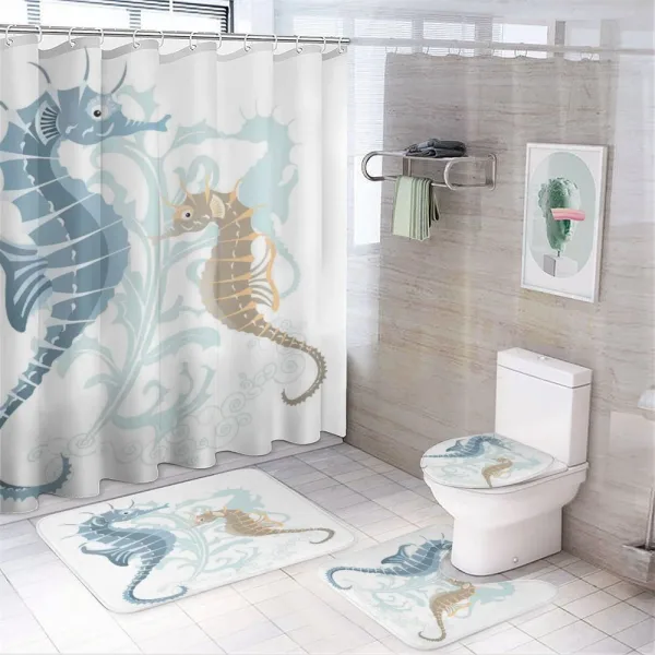 Fishes in Soft Tones on a shower curtain