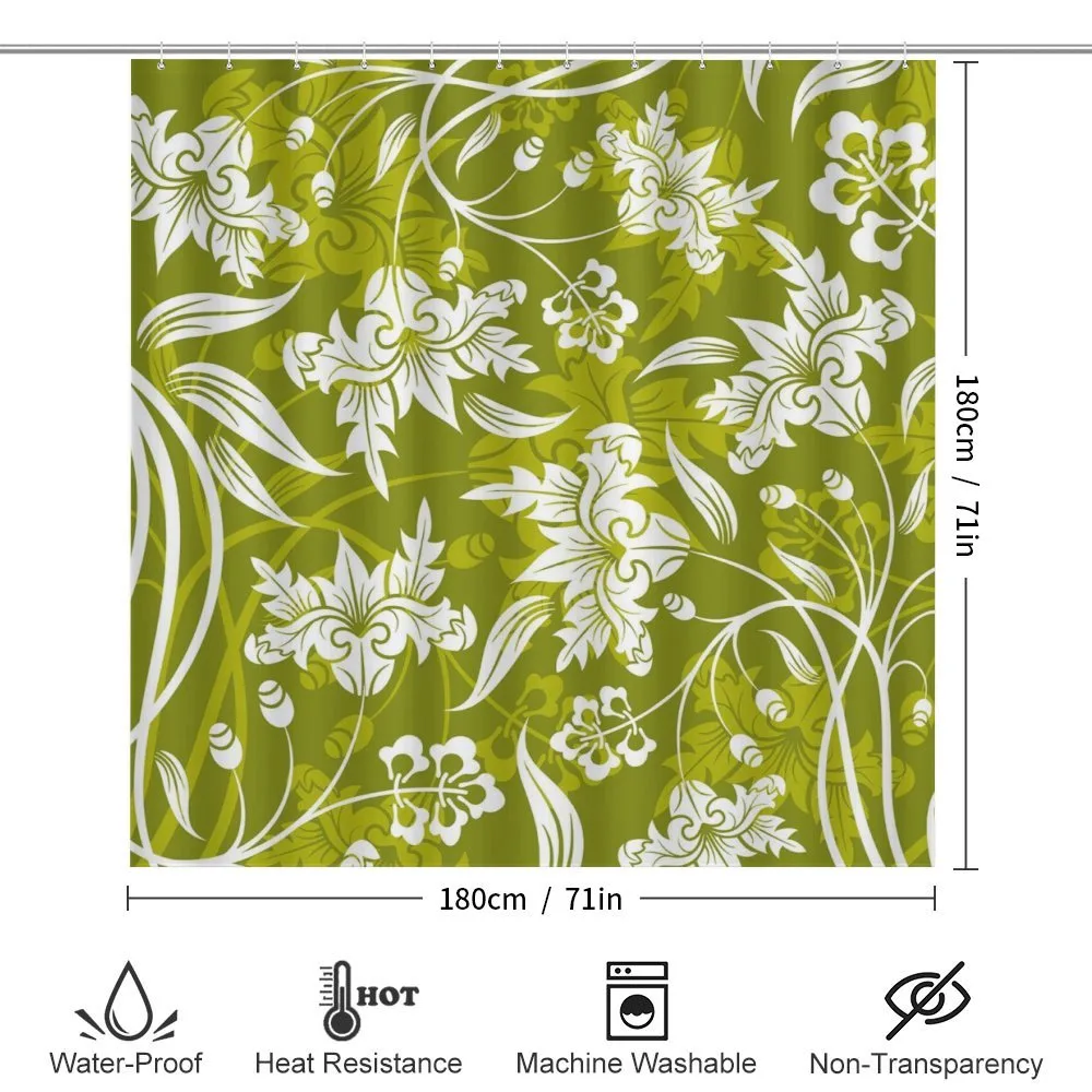 Green Flower Pattern — Detail 2
