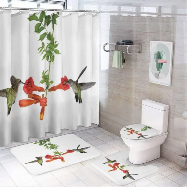 Hummingbird Nectar Sip on a shower curtain