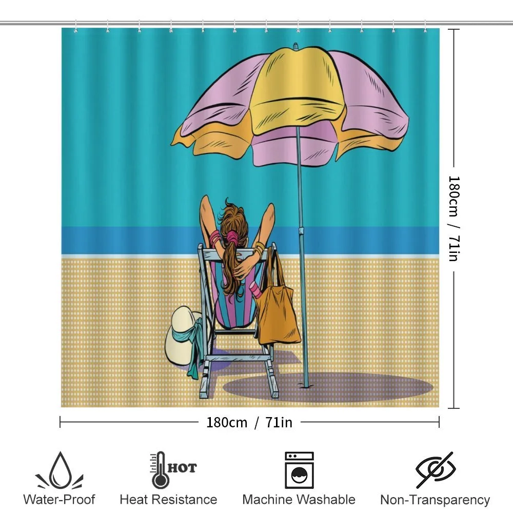 Lady on a Deckchair — Detail 2