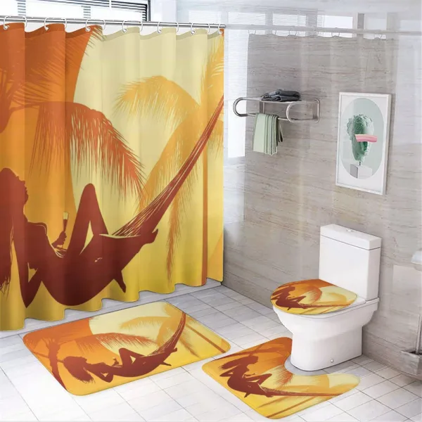 Majestic Sunset View on a shower curtain