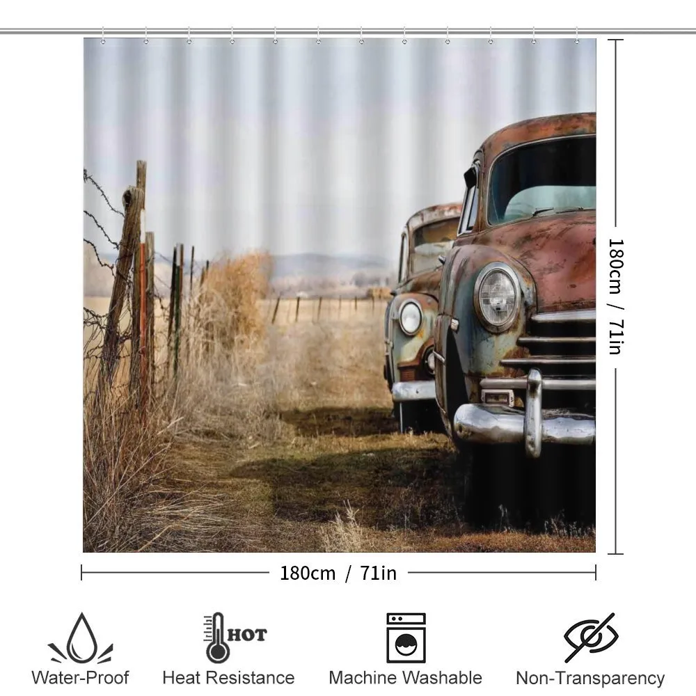 Rusty Trucks Rural View — Detail 2
