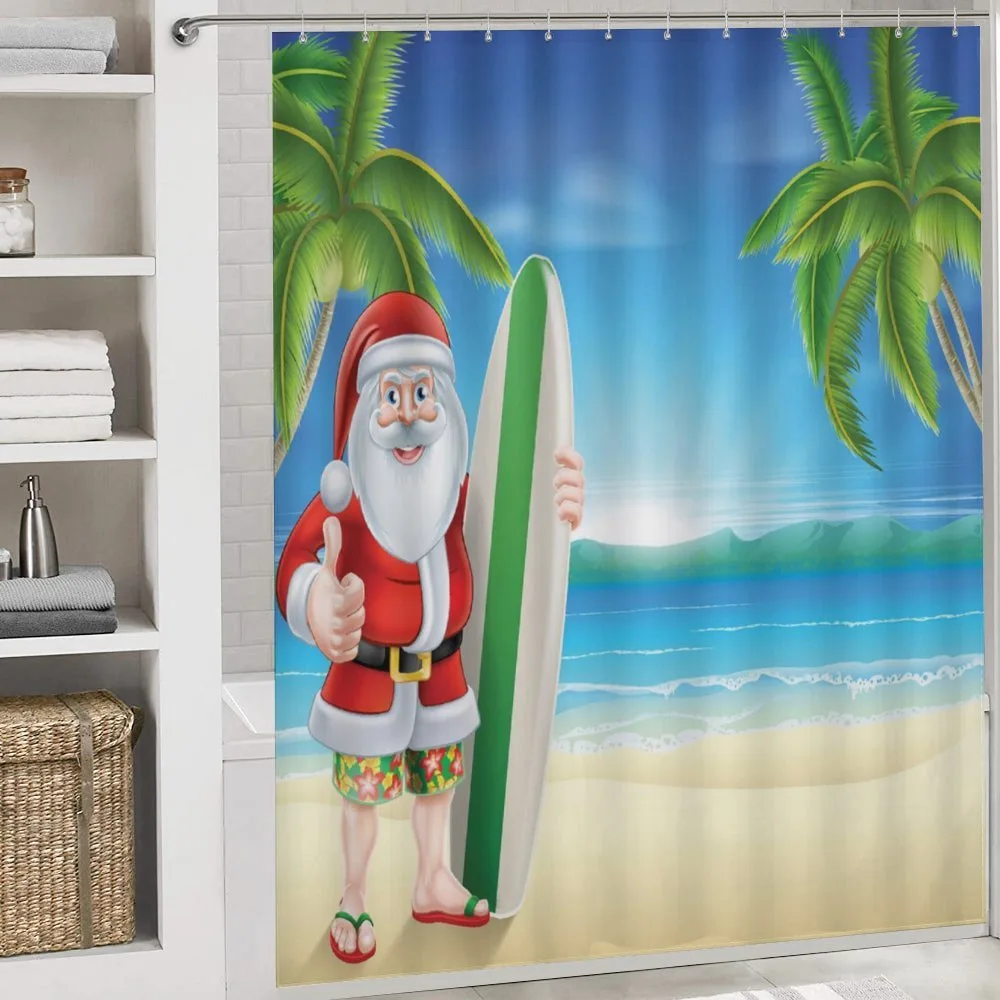 Santa with Surfboard — Detail 4