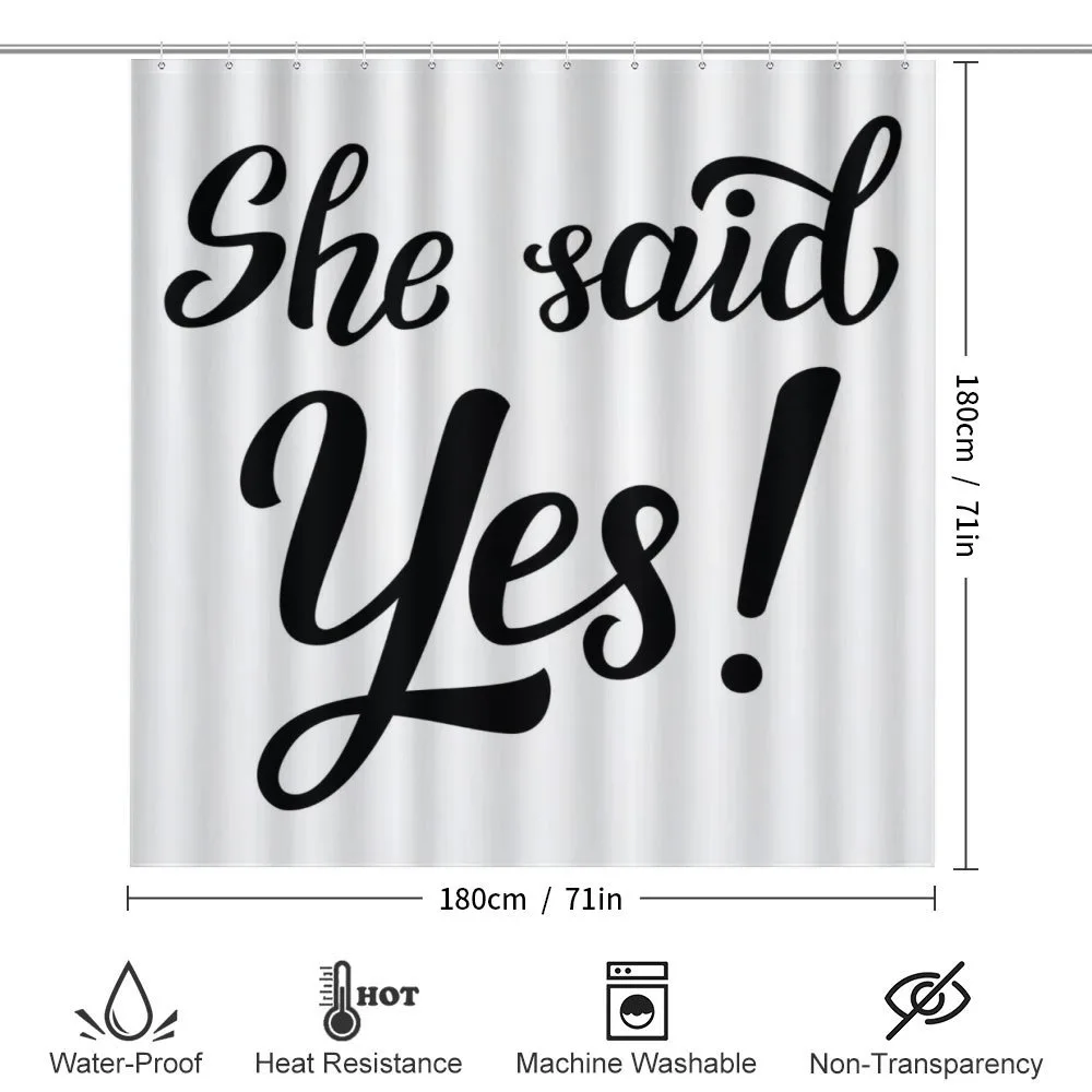 She Said Yes Words — Detail 2