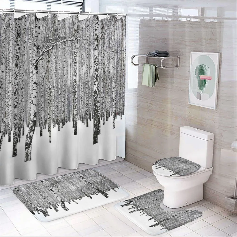 Snowy Forest Photo Woodland — Your design