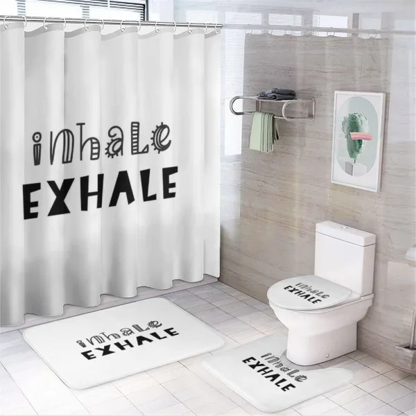 Yoga Health on a shower curtain