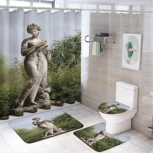 Achilion Palace Corfu on a shower curtain
