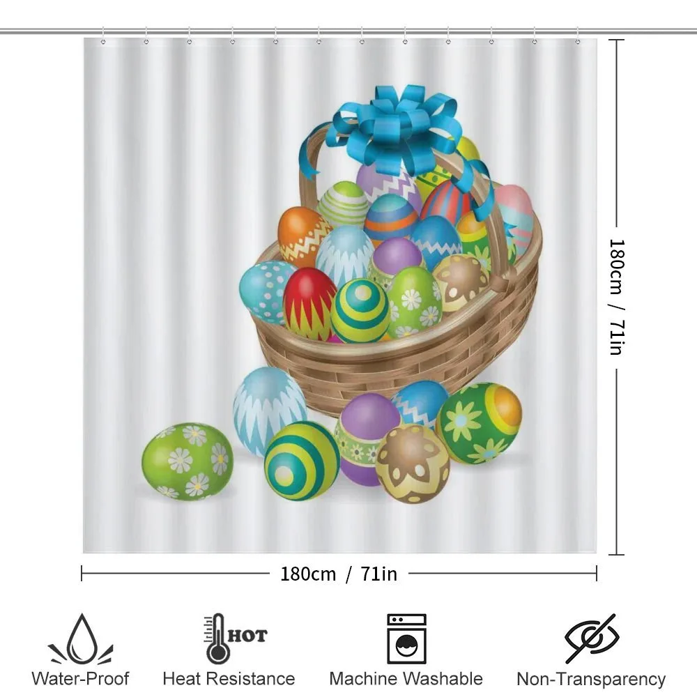 Basket of Colorful Eggs — Detail 2