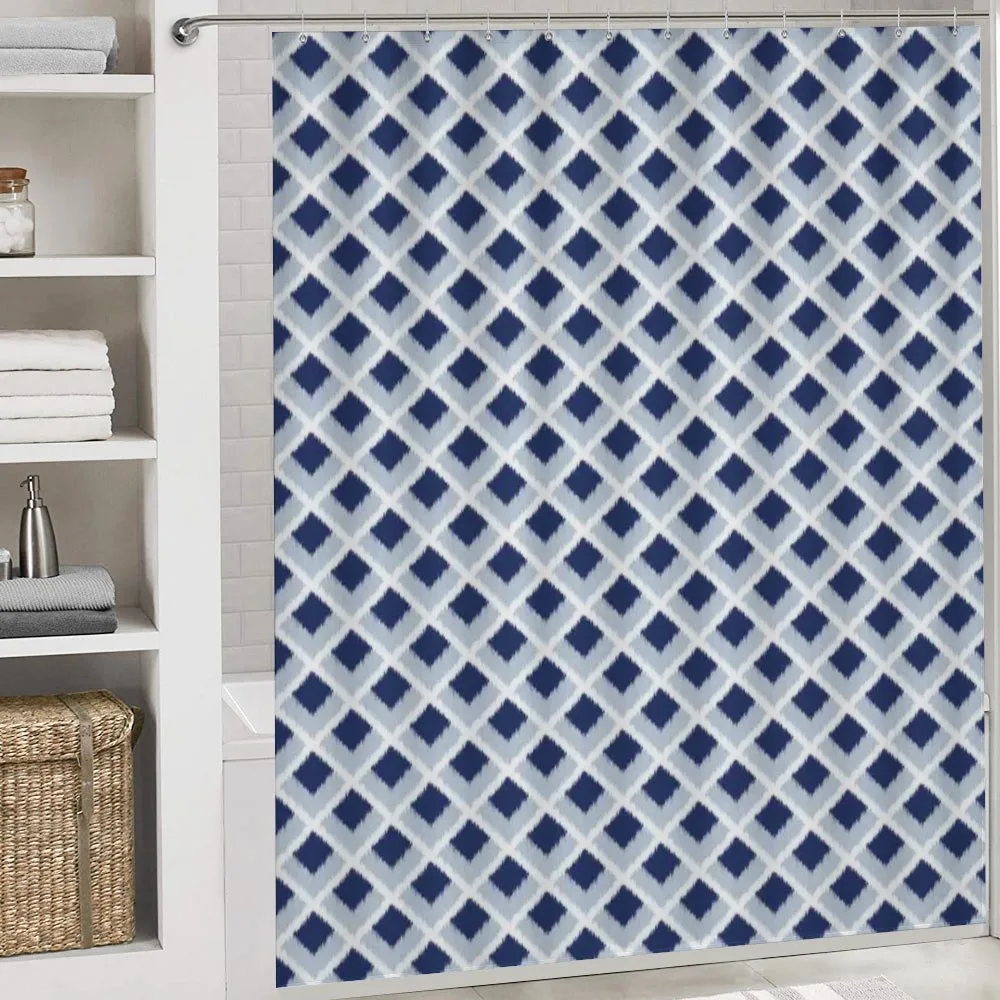 Blue Toned Ikat Modern — Detail 4