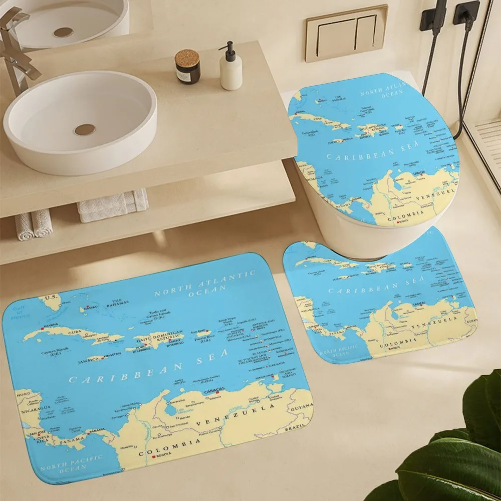 Caribbean Capitals Map — Detail 5