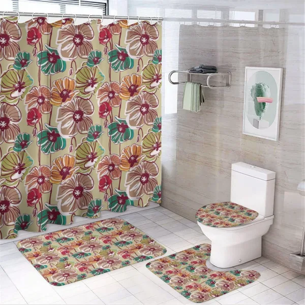 Colorful Poppies on a shower curtain