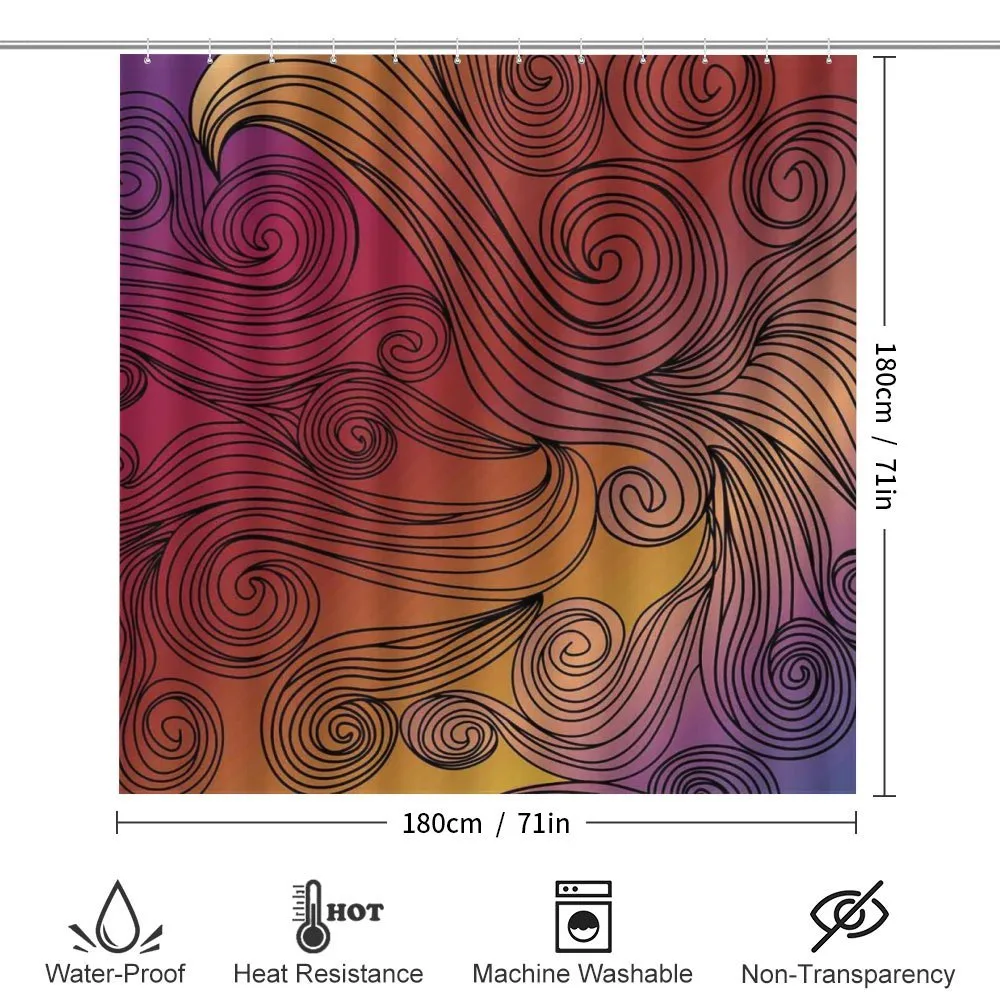 Doodle Waves with Stripes — Detail 2