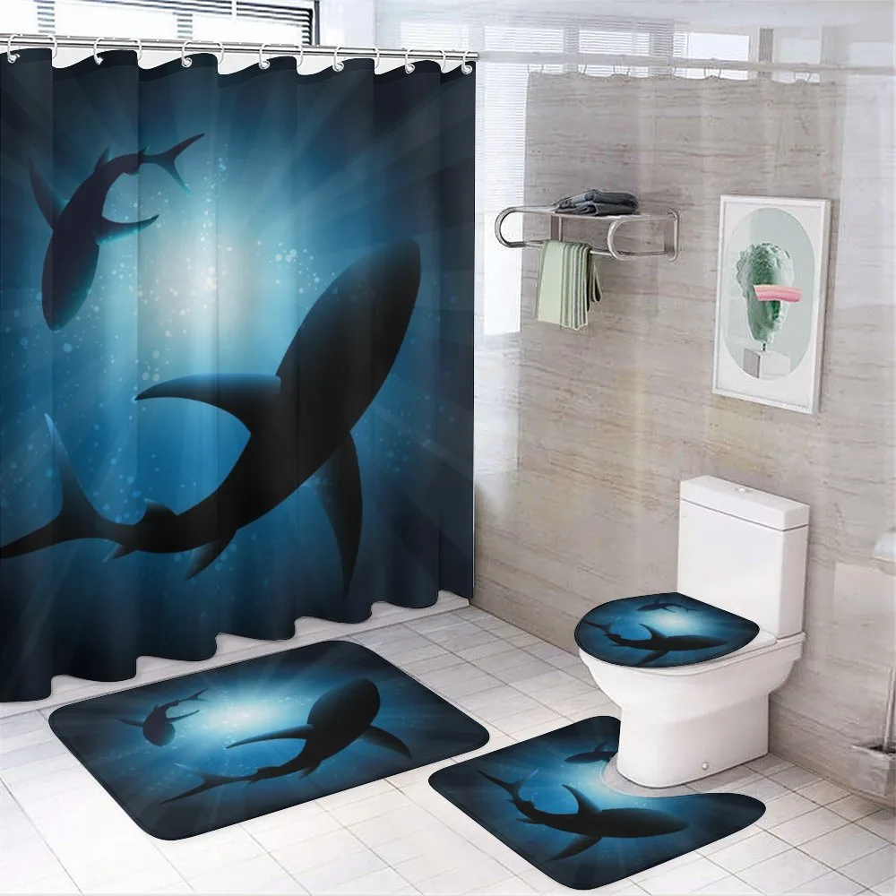 Fish Silhouettes Swimming — Your design