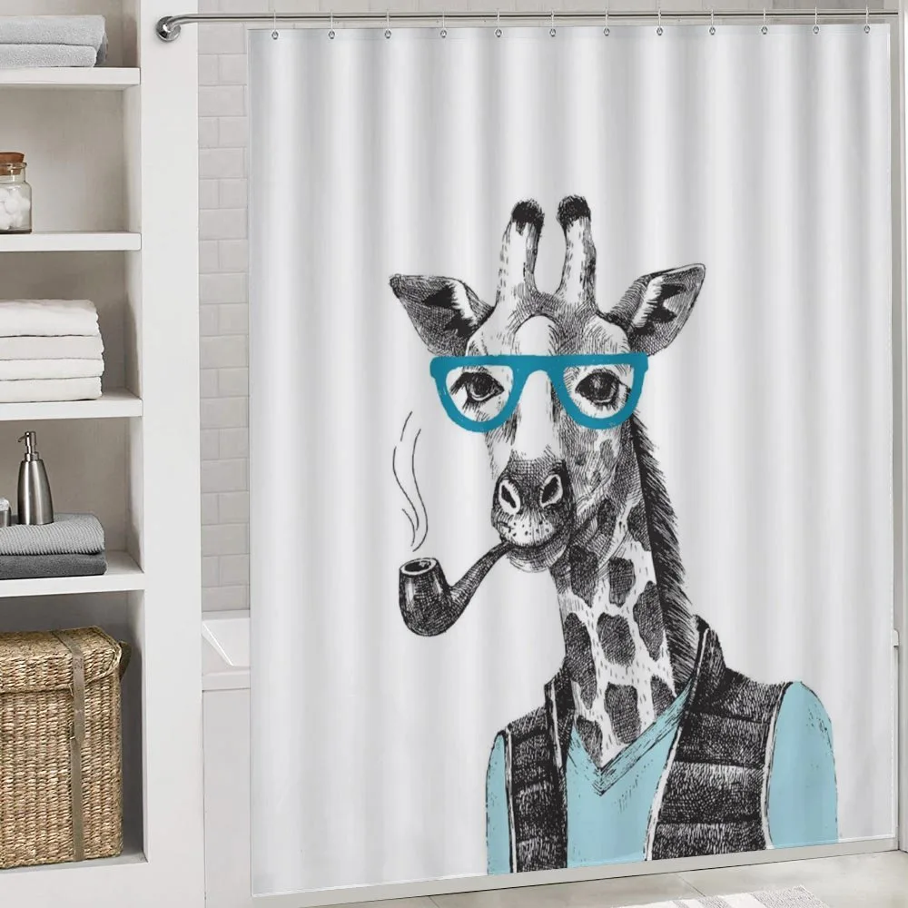 Funny Giraffe with Pipe — Detail 4