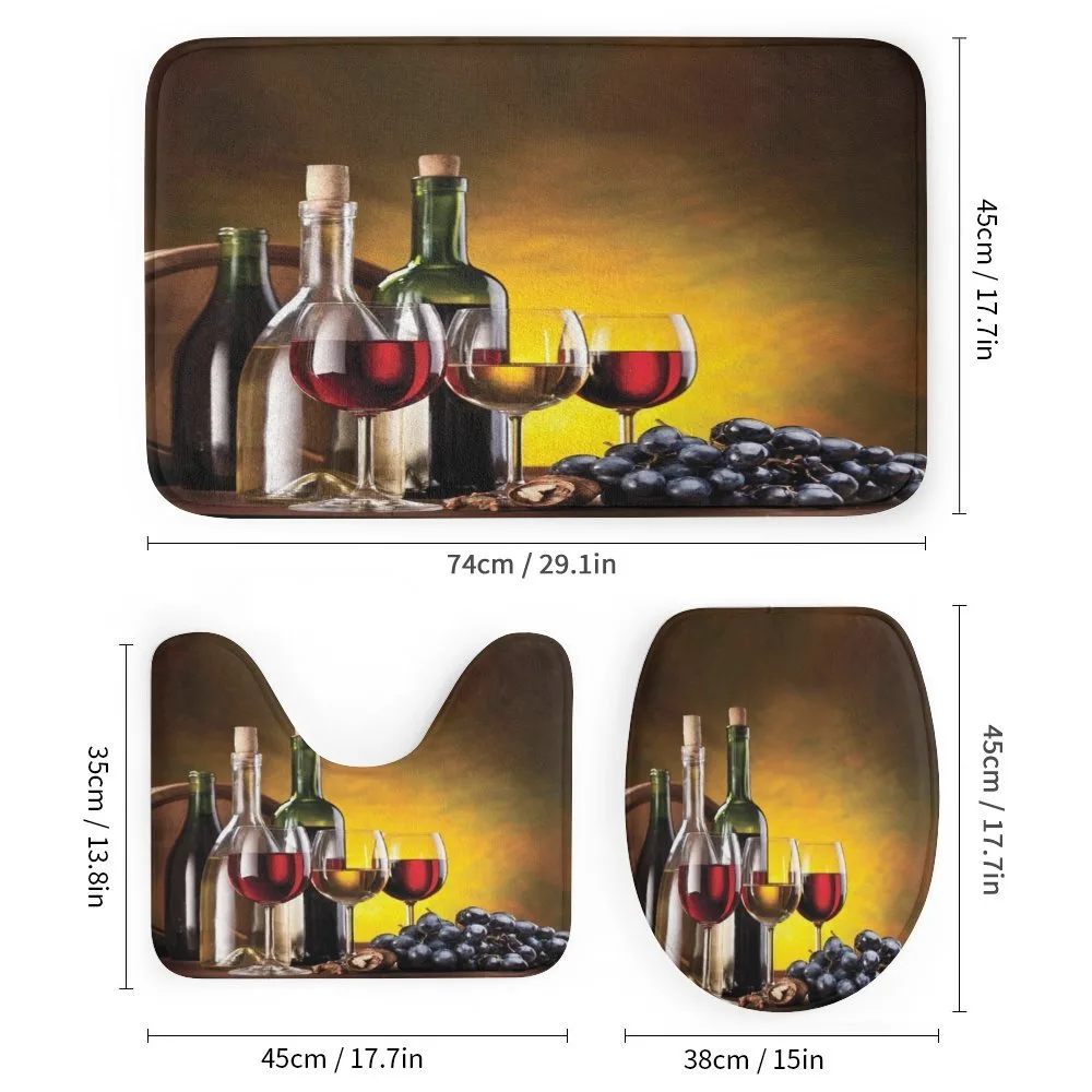 Grapes Bottles and Glasses — Detail 1