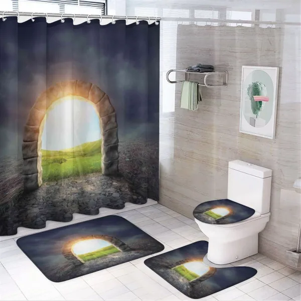 Greenland Wildflowers on a shower curtain
