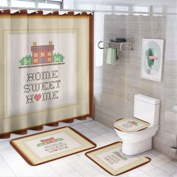 Handcraft House on a shower curtain