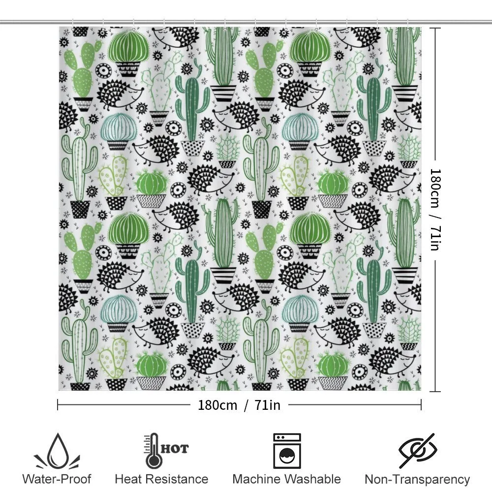 Hedgehog Saguaro Cartoon — Detail 2