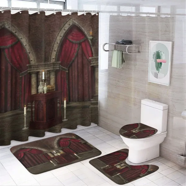 Mysterious Room Castle on a shower curtain