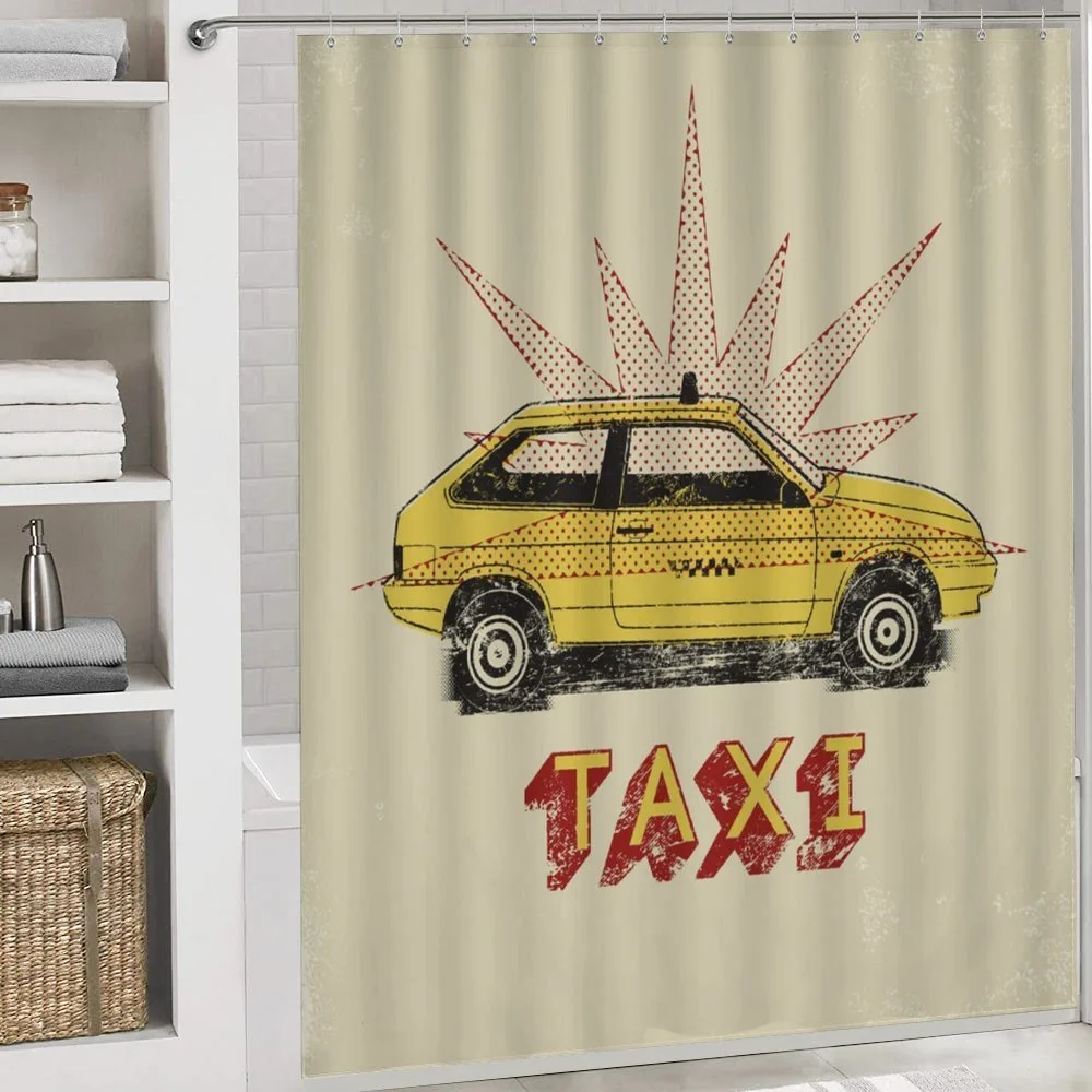 Pop Art Taxi Cab Vintage — Detail 4