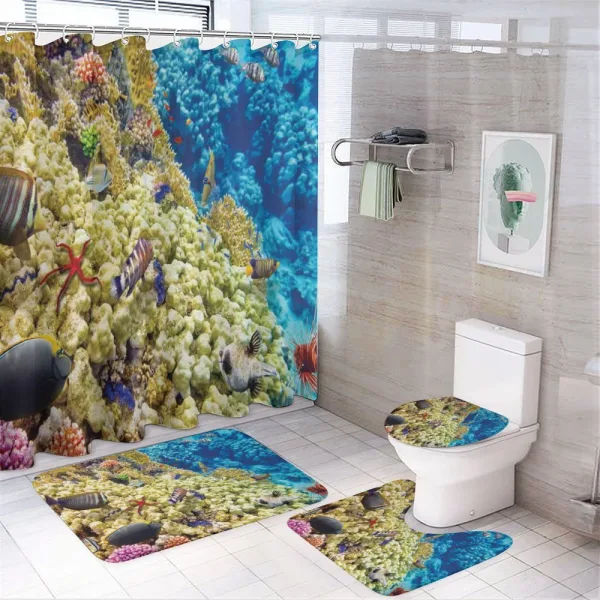 Sea Exotic Natural View on a shower curtain