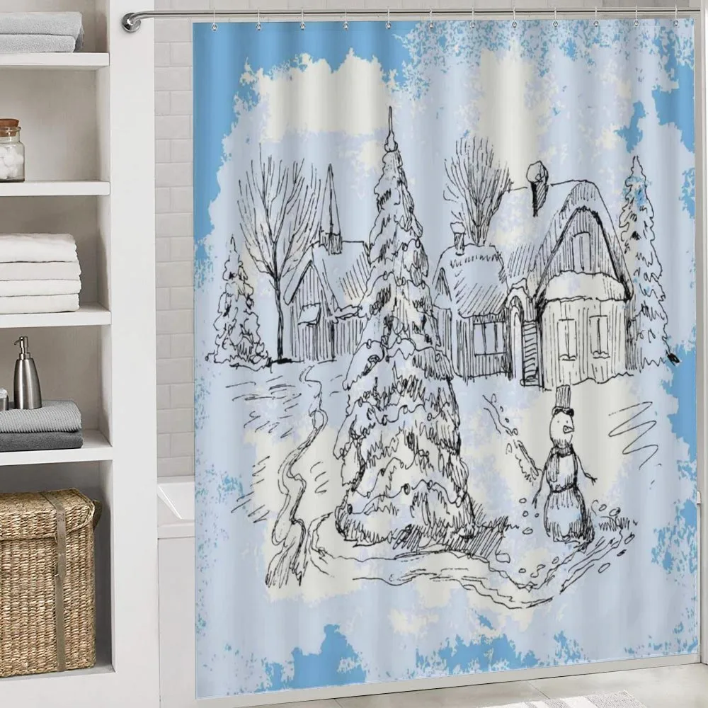 Sketchy Cold Snowy Scene — Detail 4