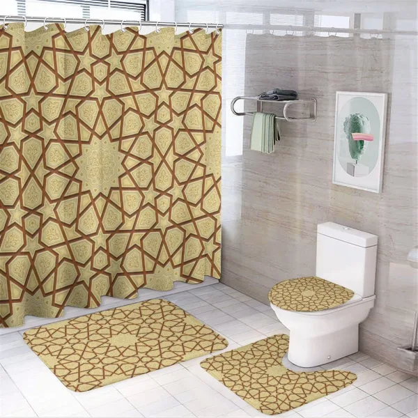 Star Shapes on a shower curtain
