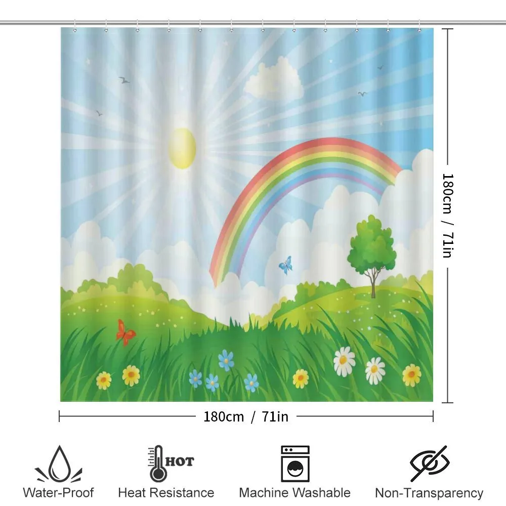 Sun and Rainbow Flowers — Detail 2