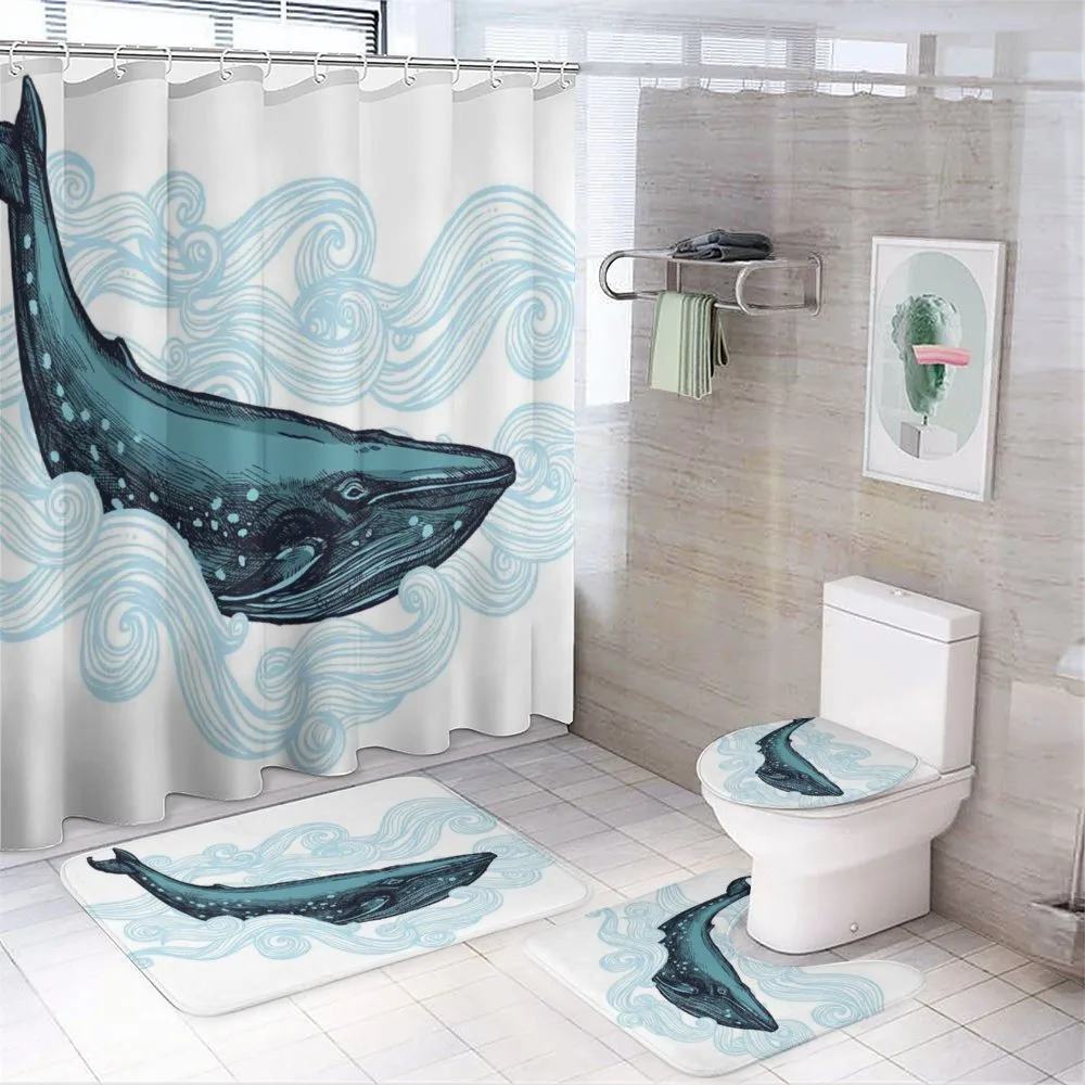 Whale with Striped Wave — Your design
