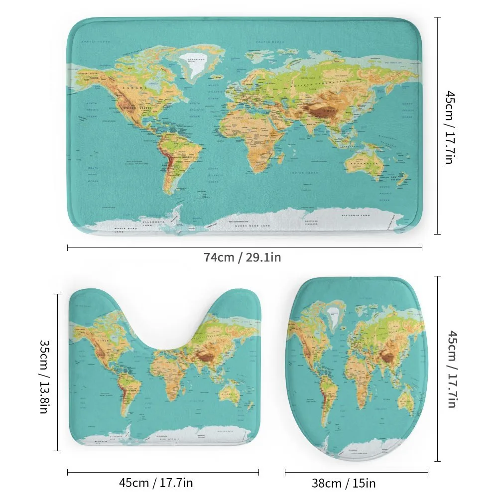 World Geography Continents — Detail 1