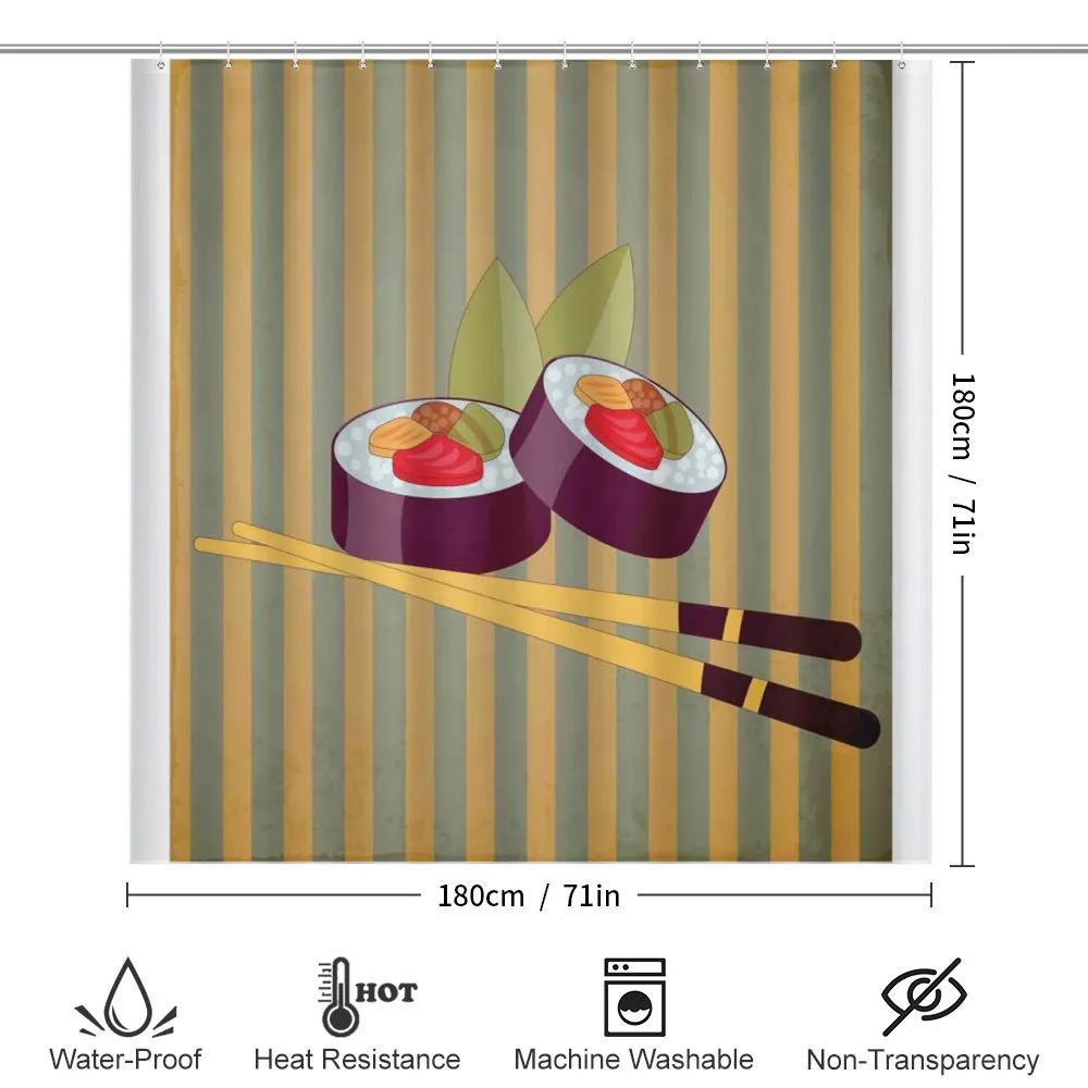 2 Rolls with Chopsticks — Detail 2