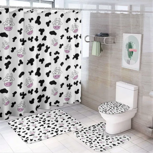 Animal Hide Design on a shower curtain