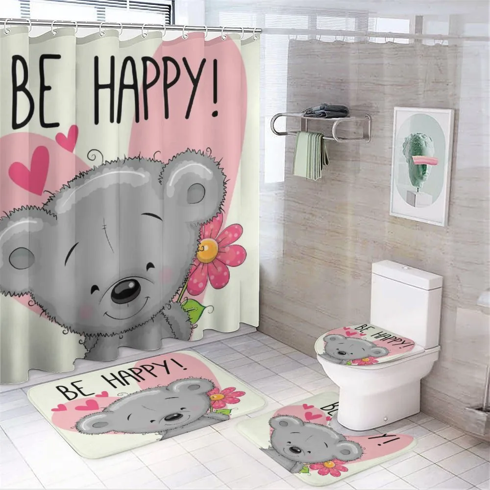 Cartoon Teddy Bear Flower — Your design