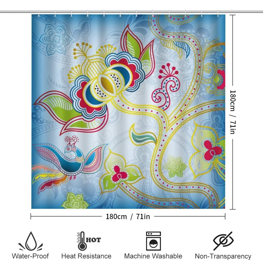 Colorful Floral Art Motif — Detail 2
